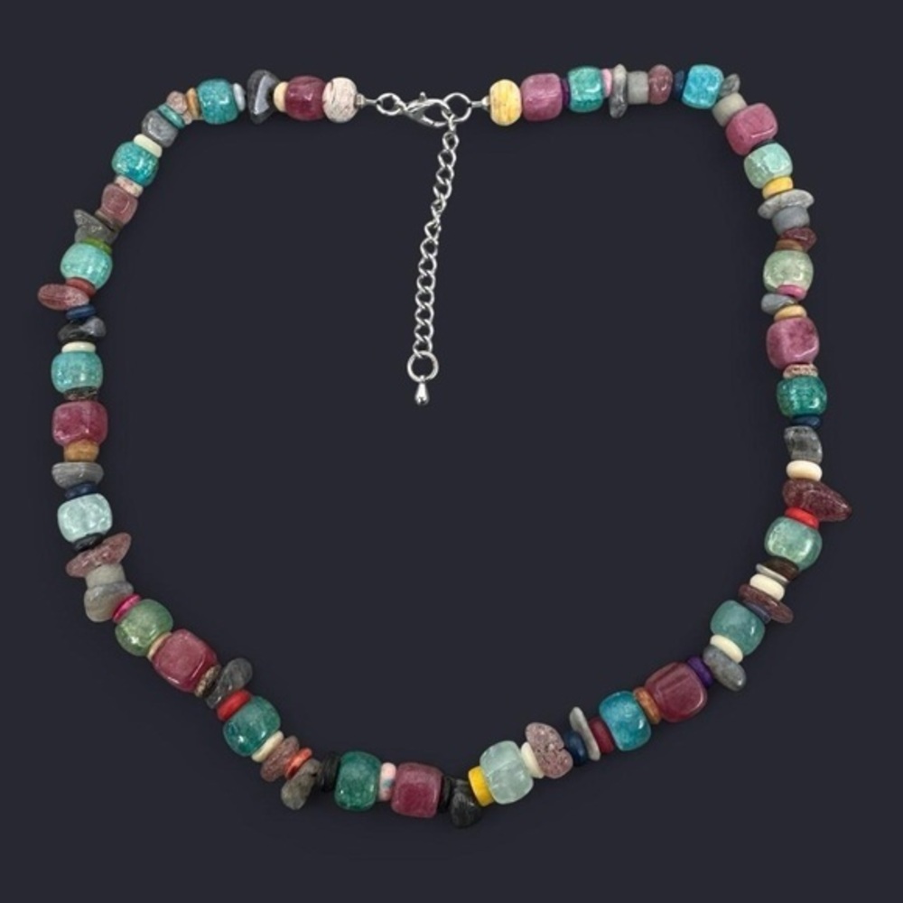 Mixed Bead Boho Necklace